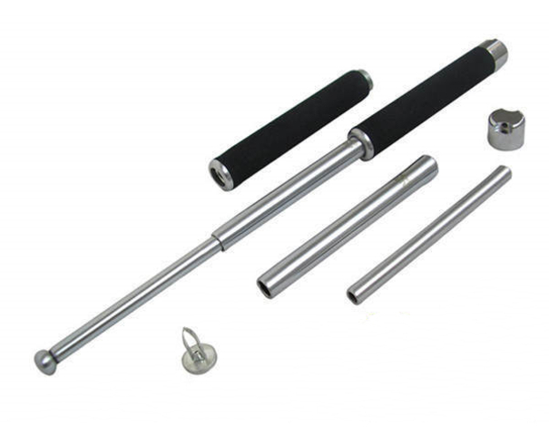 銀色響尾蛇伸縮型甩棍